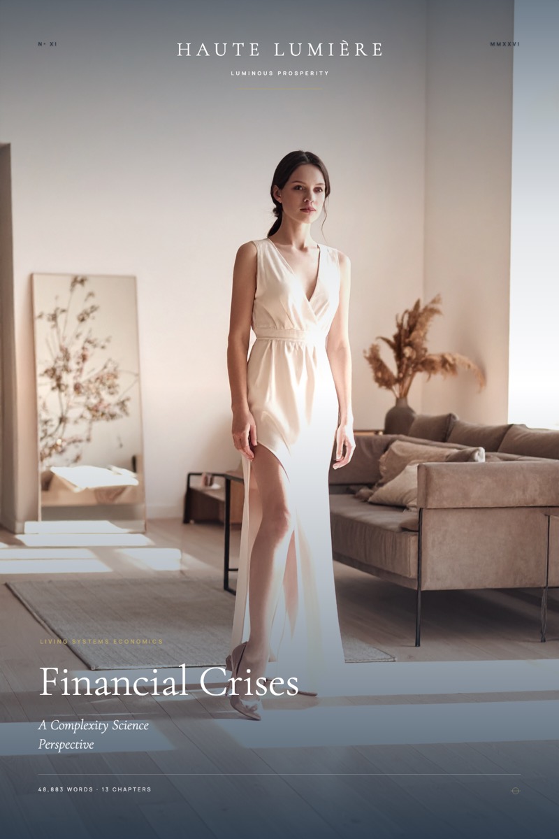 Financial Crises: A Complexity Science Perspective — the jacket