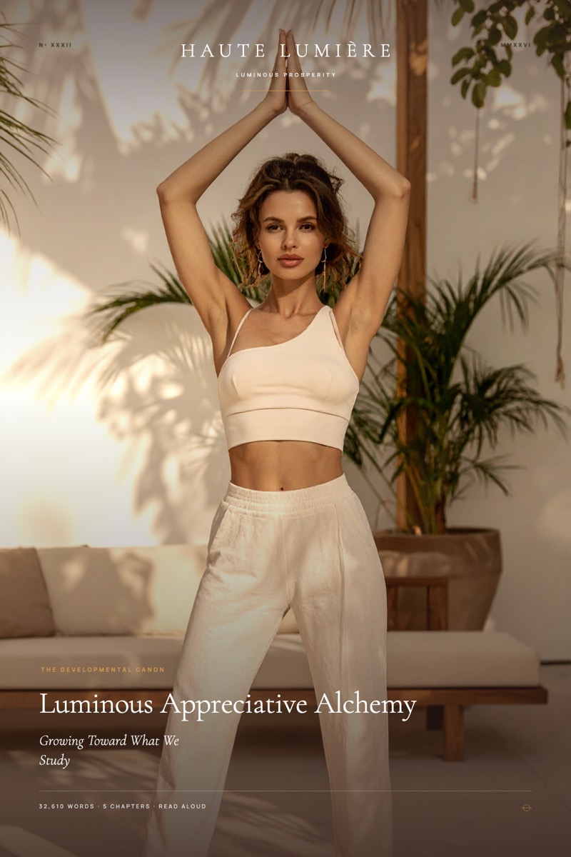 Luminous Appreciative Alchemy™: Growing Toward What We Study — the jacket