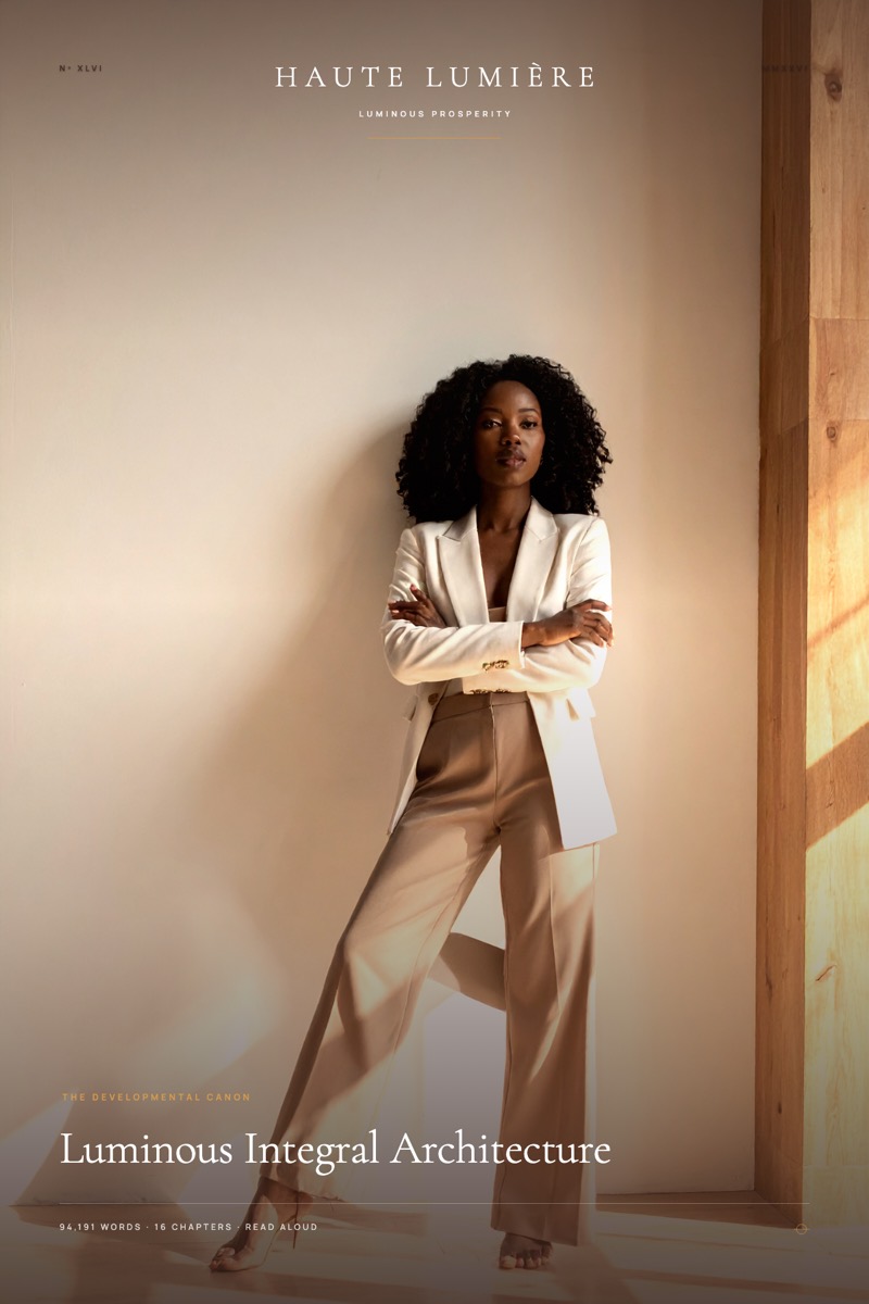 Luminous Integral Architecture™ — the jacket