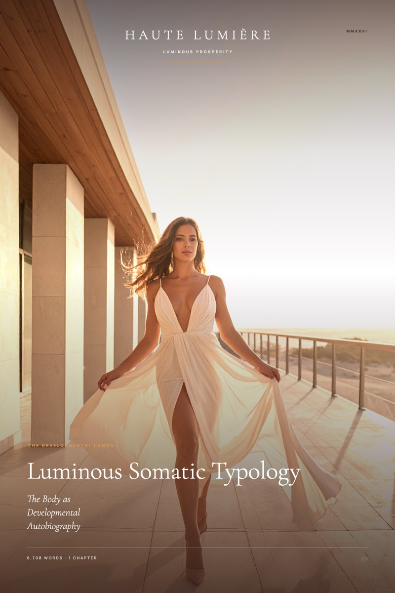 Luminous Somatic Typology™: The Body as Developmental Autobiography — the jacket