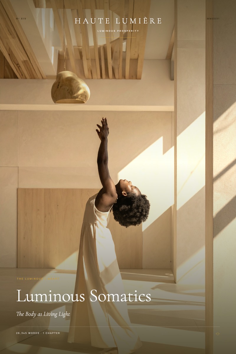 Luminous Somatics: The Body as Living Light — the jacket