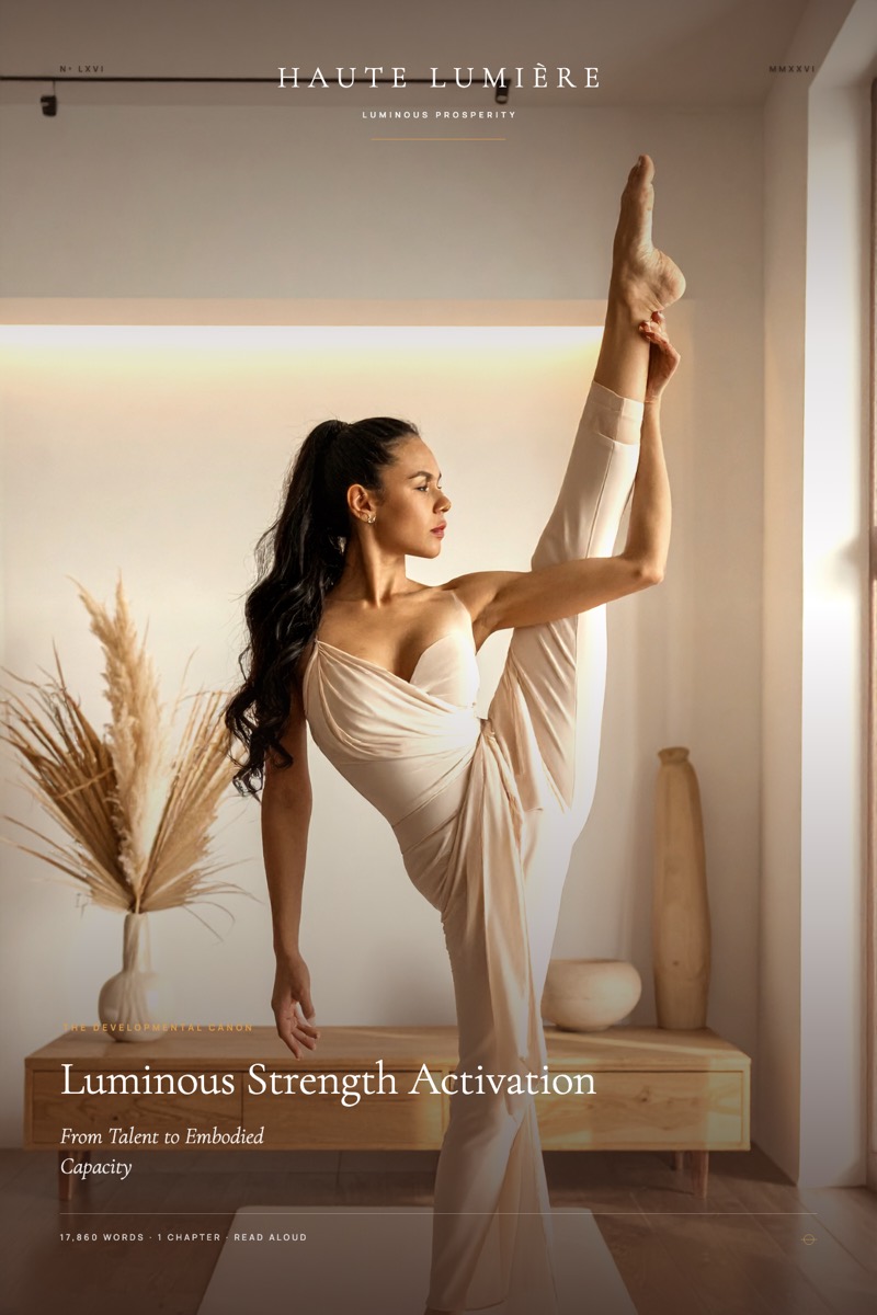 Luminous Strength Activation™: From Talent to Embodied Capacity — the jacket