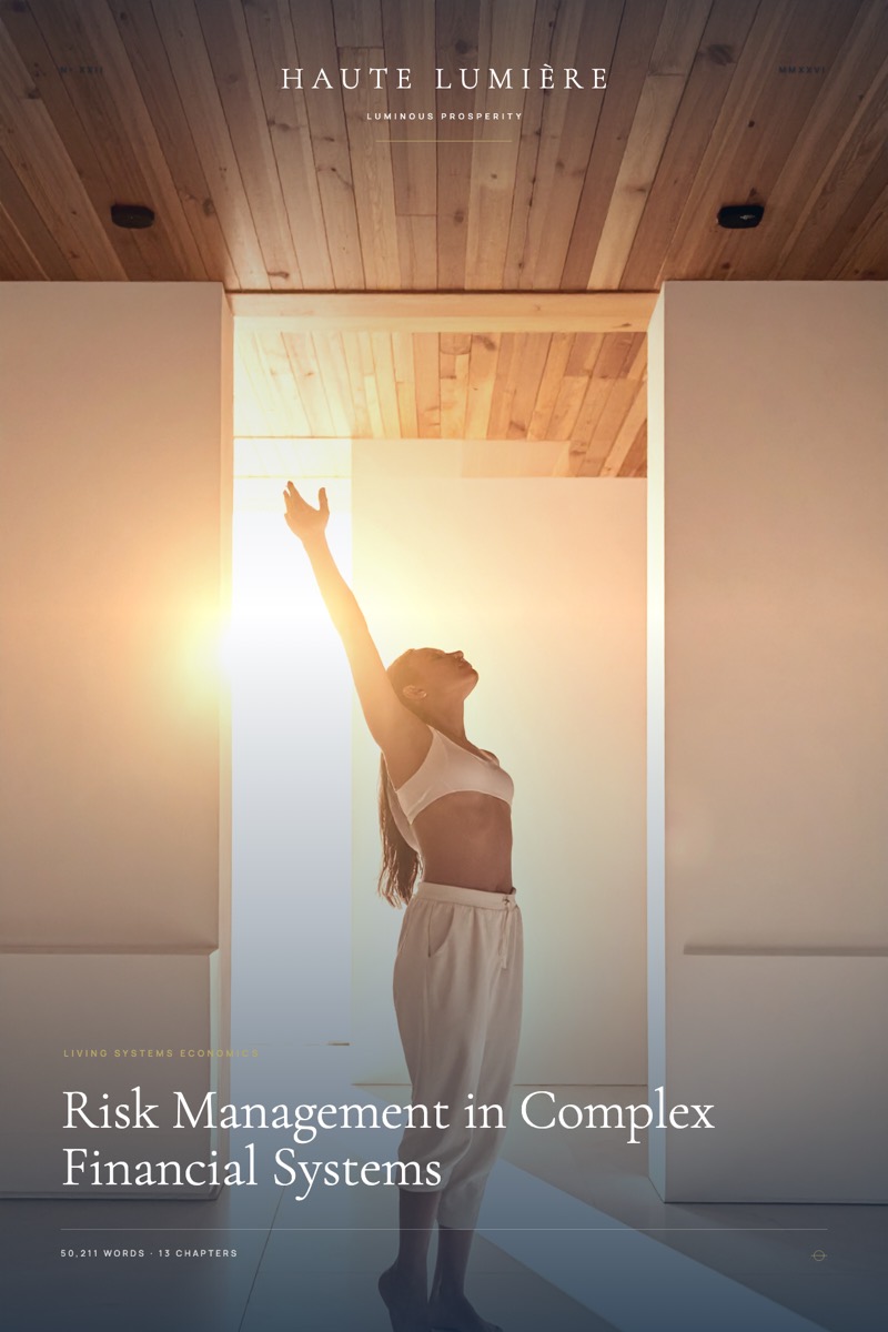 Risk Management in Complex Financial Systems — the jacket