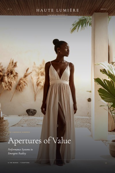 Apertures of Value: Performance Systems in Emergent Reality — the jacket