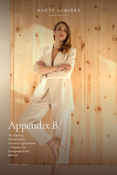 Appendix B: The Luminous Overexcitability Assessment Questionnaire™ — Mapping Your Developmental Raw Material — the jacket