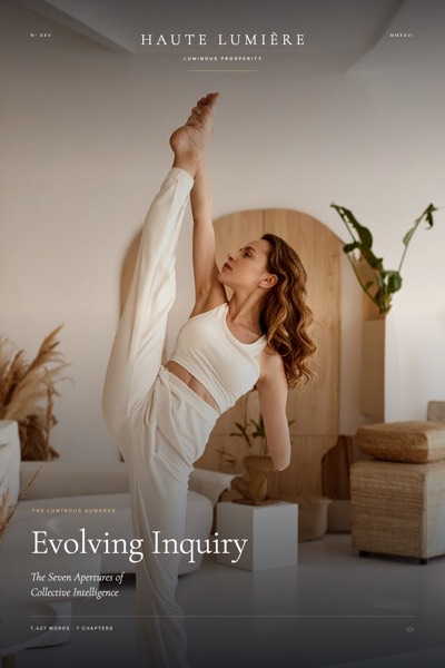 Evolving Inquiry: The Seven Apertures of Collective Intelligence — the jacket