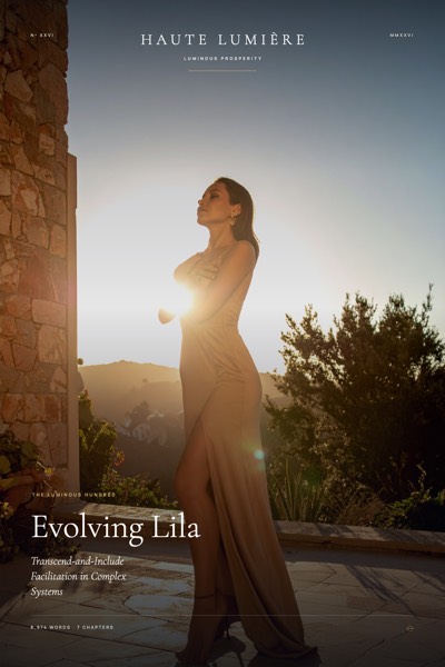 Evolving Lila: Transcend-and-Include Facilitation in Complex Systems — the jacket