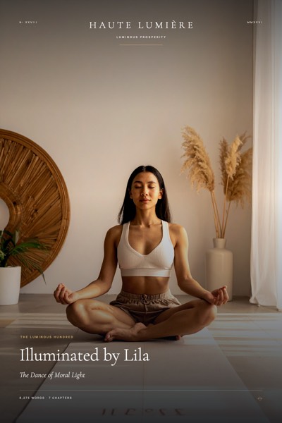 Illuminated by Lila: The Dance of Moral Light — the jacket