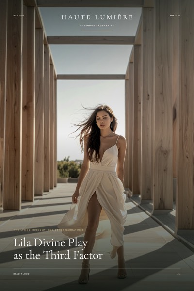 Lila Divine Play As The Third Factor — the jacket