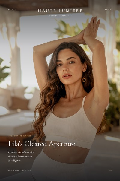 Lila’s Cleared Aperture: Conflict Transformation through Evolutionary Intelligence — the jacket