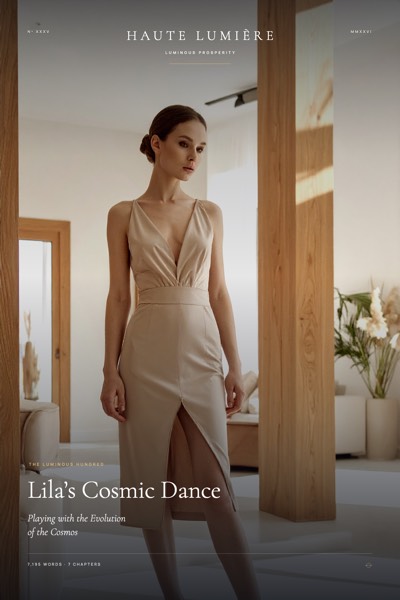 Lila’s Cosmic Dance — Playing with the Evolution of the Cosmos — the jacket