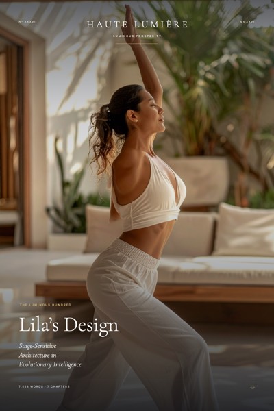 Lila’s Design: Stage-Sensitive Architecture in Evolutionary Intelligence — the jacket