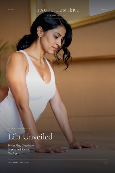 Lila Unveiled: Divine Play, Complexity Science, and Somatic Typology — the jacket