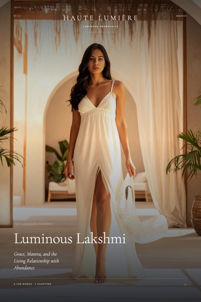 Luminous Lakshmi — Grace, Mantra, and the Living Relationship with Abundance — the jacket