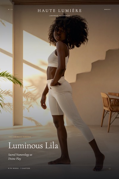 Luminous Lila: Sacred Numerology as Divine Play — the jacket
