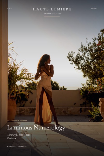 Luminous Numerology: The Playful Map of Your Evolution — the jacket