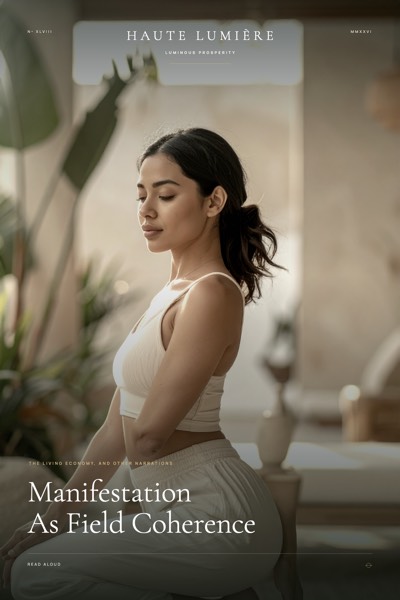 Manifestation As Field Coherence — the jacket
