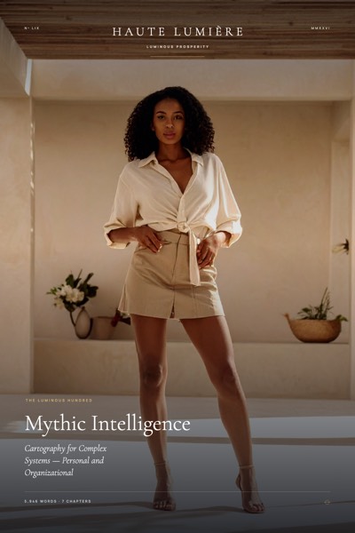 Mythic Intelligence: Cartography for Complex Systems — Personal and Organizational — the jacket