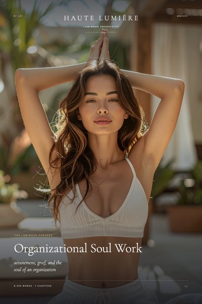 Organizational Soul Work — attunement, grief, and the soul of an organization — the jacket