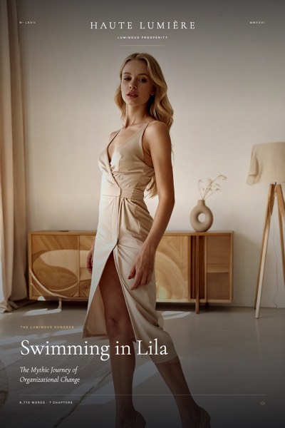 Swimming in Lila: The Mythic Journey of Organizational Change — the jacket