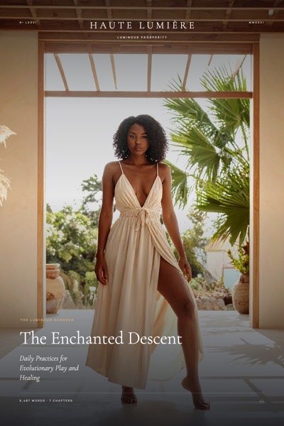 The Enchanted Descent: Daily Practices for Evolutionary Play and Healing — the jacket