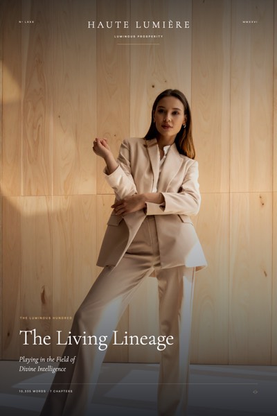 The Living Lineage: Playing in the Field of Divine Intelligence — the jacket