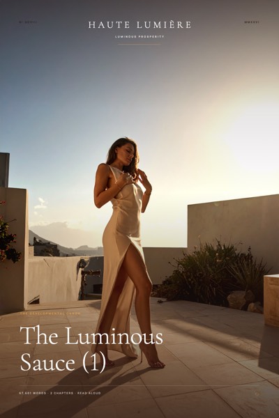The Luminous Sauce (1) — the jacket