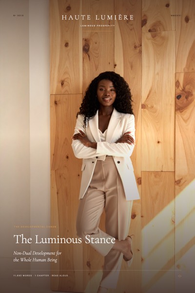 The Luminous Stance: Non-Dual Development for the Whole Human Being — the jacket