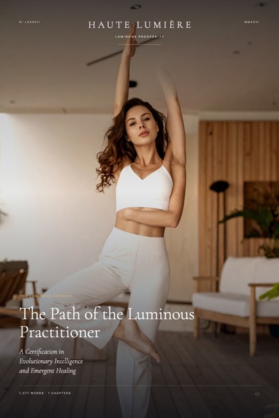 The Path of the Luminous Practitioner — A Certification in Evolutionary Intelligence and Emergent Healing — the jacket