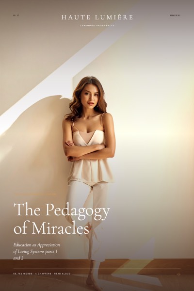 The Pedagogy of Miracles: Education as Appreciation of Living Systems parts 1 and 2 — the jacket