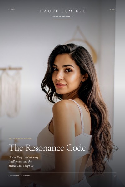 The Resonance Code: Divine Play, Evolutionary Intelligence, and the Stories That Shape Us — the jacket
