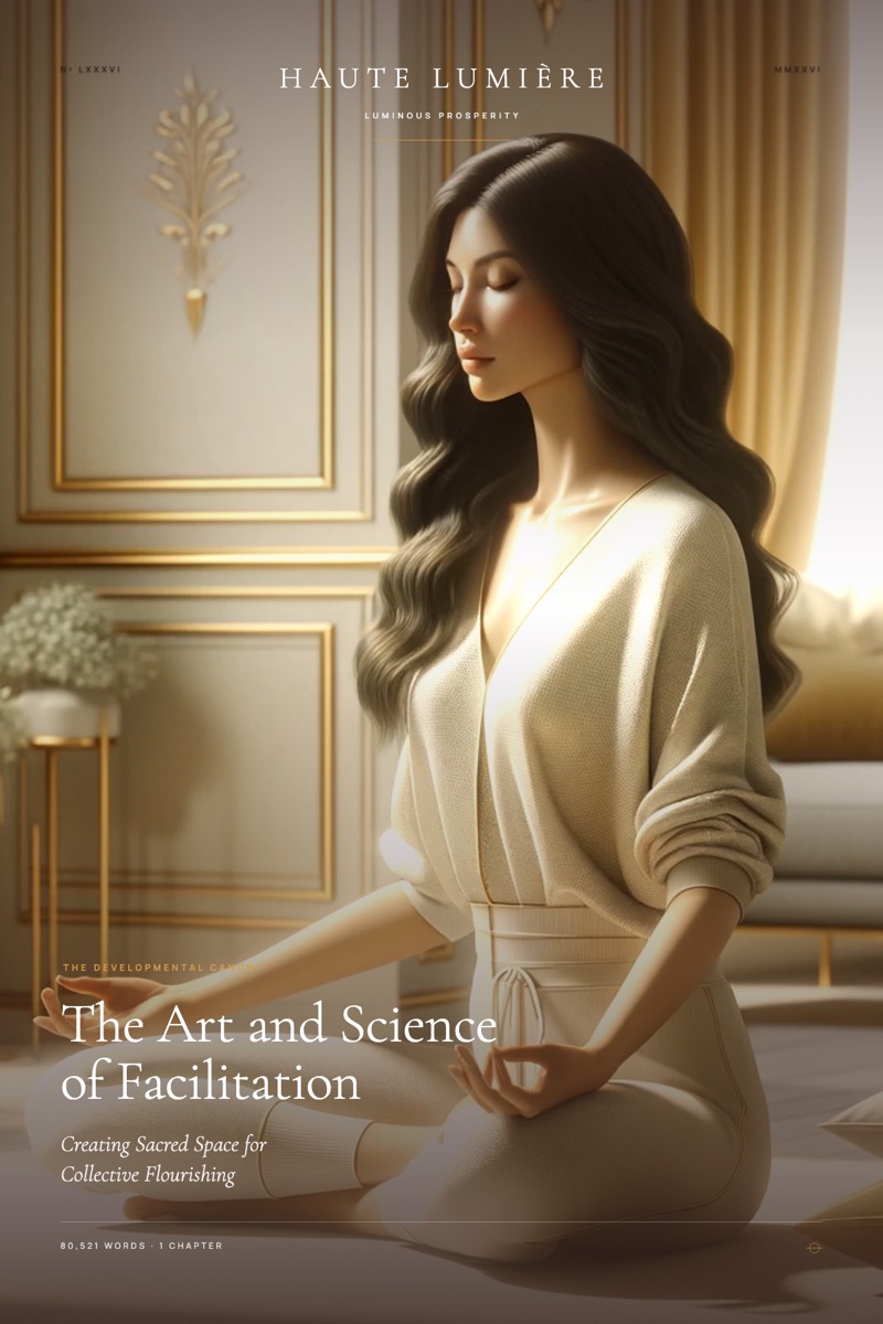 The Art and Science of Facilitation: Creating Sacred Space for Collective Flourishing — the jacket