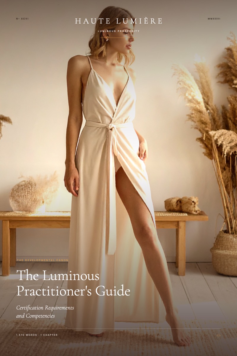 The Luminous Practitioner's Guide: Certification Requirements and Competencies — the jacket
