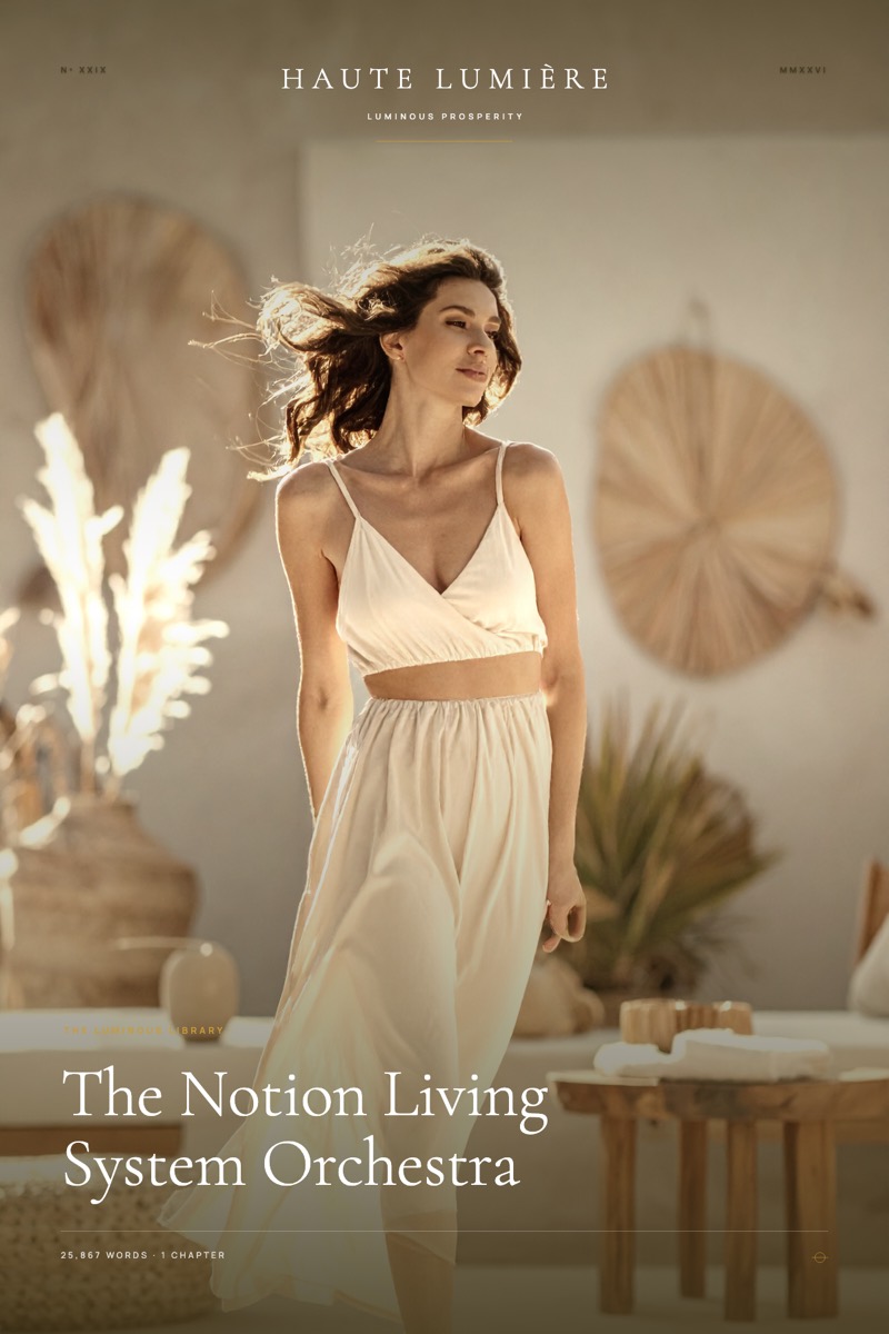 The Notion Living System Orchestra — the jacket