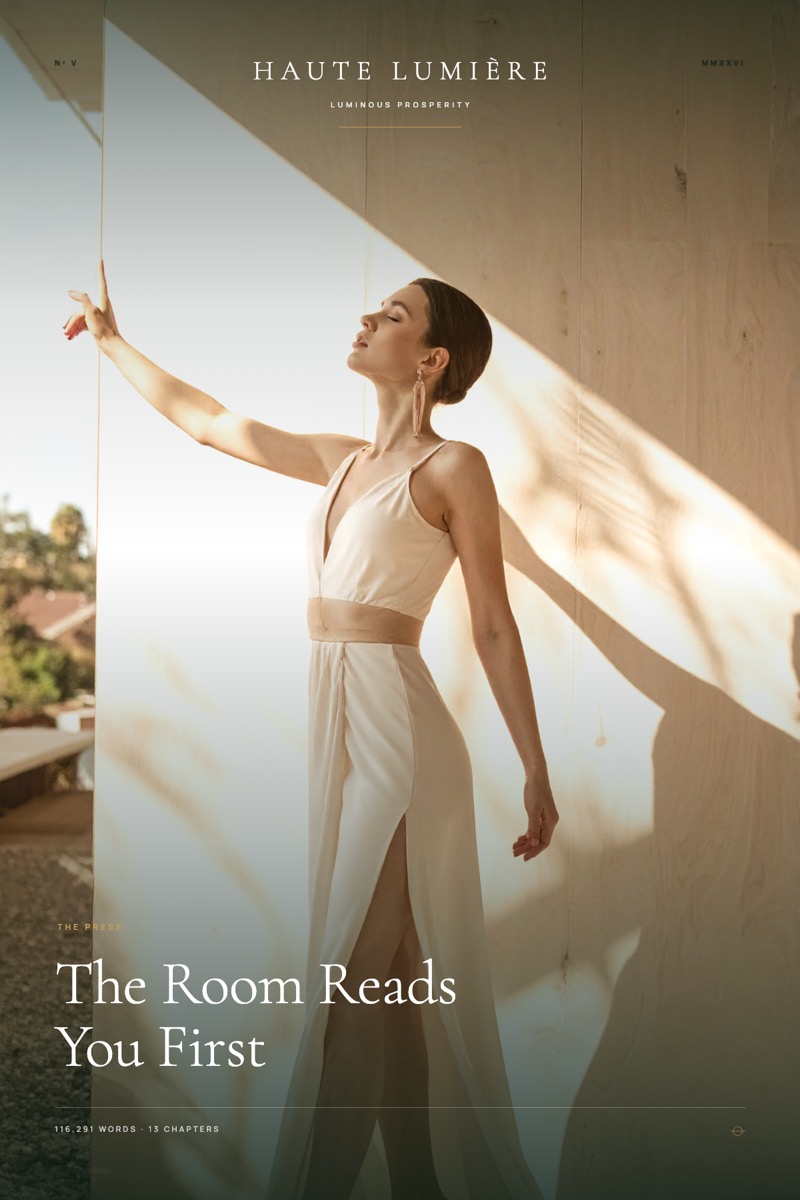 The Room Reads You First — the jacket