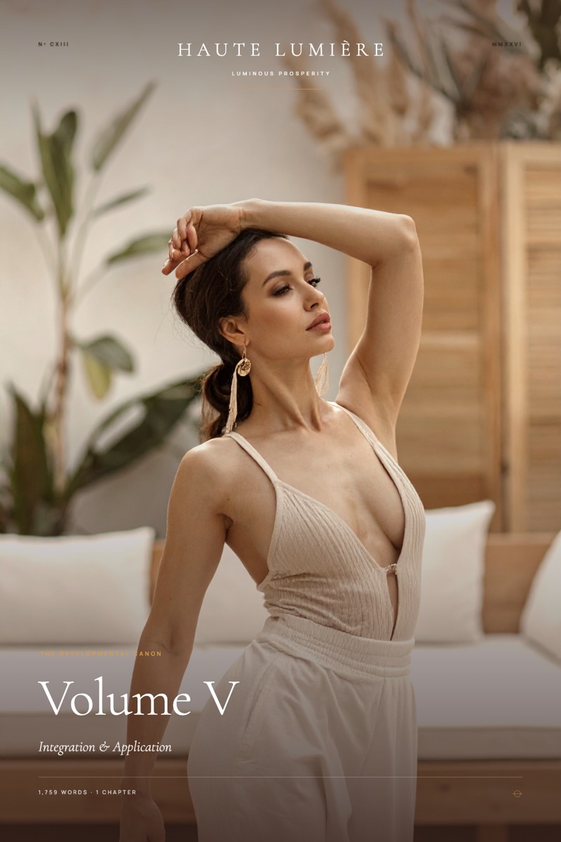 Volume V: Integration & Application — the jacket